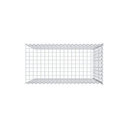 Gabião tipo 4 100 cm x 100 cm x 50 cm (C x A x P), malhagem 5 cm x 10 cm, espiral