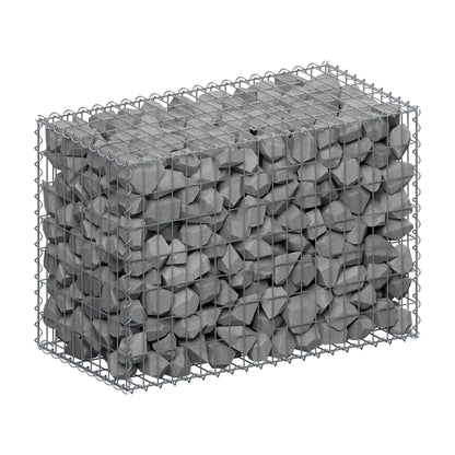Gavión 100 cm x 70 cm x 50 cm (L x A x P), luz de malla 5 cm x 10 cm, en espiral