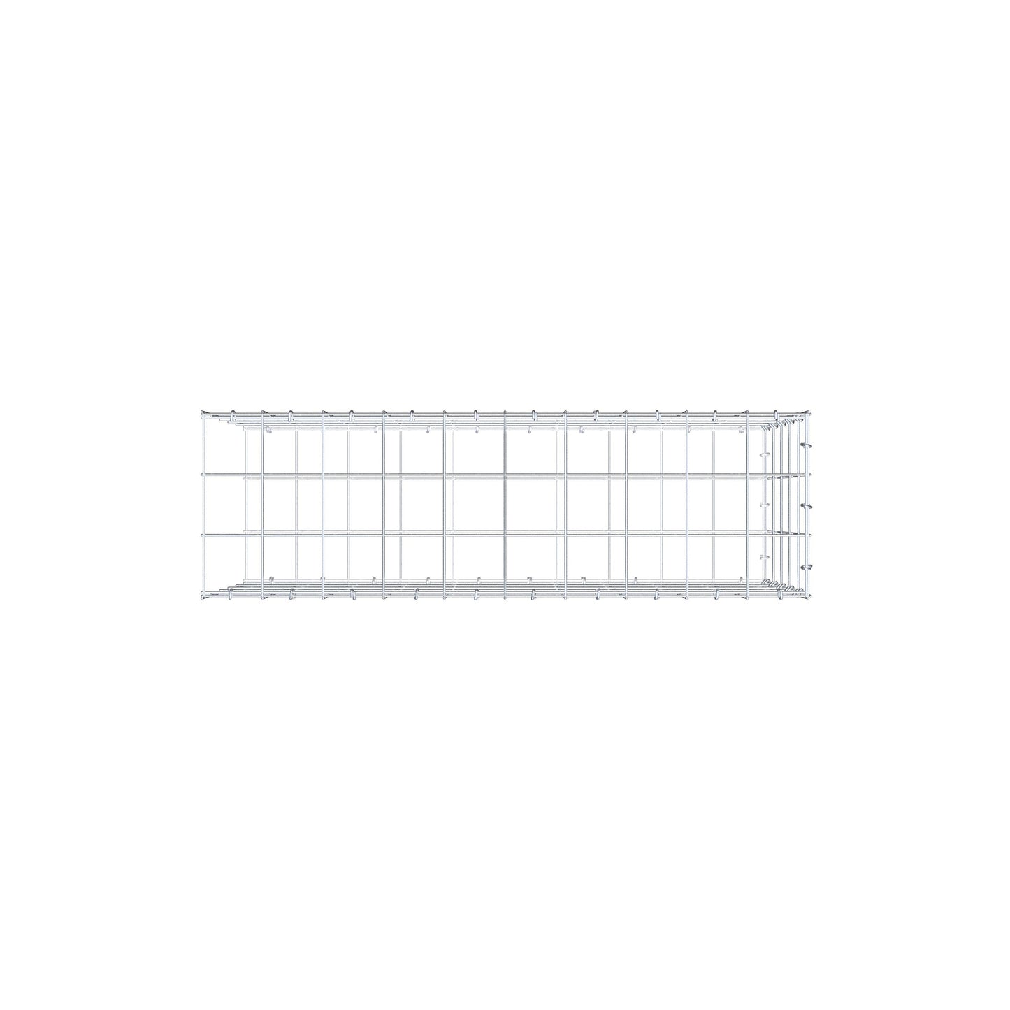 Fourche rapportée type 2 100 cm x 50 cm x 30 cm (L x H x P), mailles 10 cm x 10 cm, anneau C