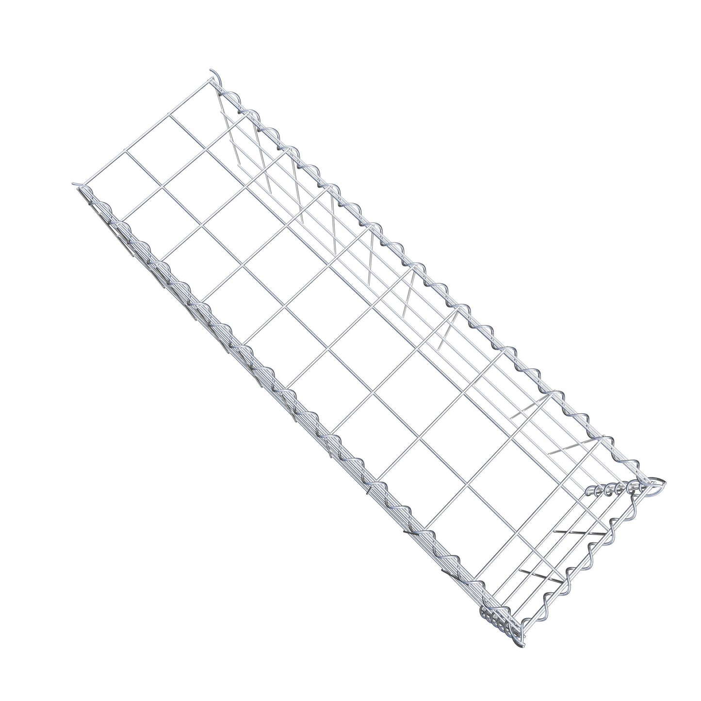 Gabião Tipo 4 100 cm x 30 cm x 30 cm (C x A x P), malhagem 10 cm x 10 cm, espiral