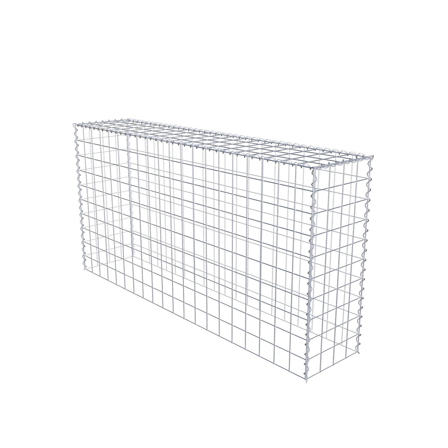 Gabião tipo 3 200 cm x 100 cm x 40 cm (C x A x P), malhagem 10 cm x 10 cm, espiral