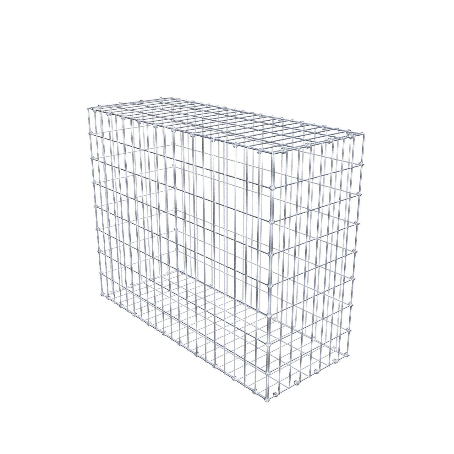 Gabion 100 cm x 80 cm x 40 cm (L x H x P), mailles 5 x 10 cm, anneau en spirale