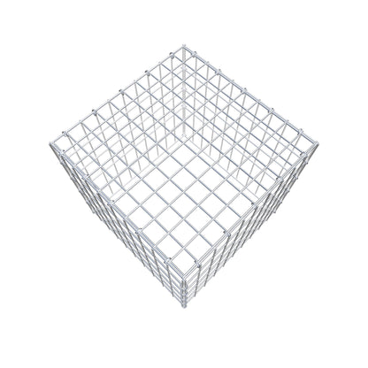 Fourche rapportée type 3 50 cm x 50 cm x 50 cm (L x H x P), mailles 5 cm x 10 cm, anneau en C