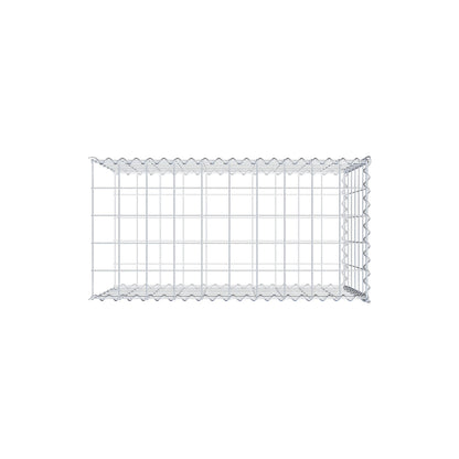 Grown-on gabion type 2 100 cm x 60 cm x 50 cm (L x H x D), mesh size 10 cm x 10 cm, spiral