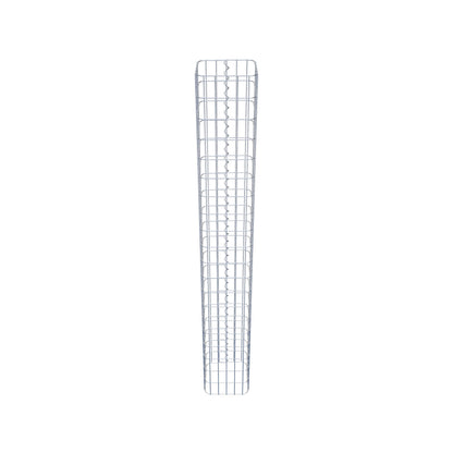 Rektangulär varmförzinkad gabionpelare, 27 cm x 27 cm, 200 cm hög, MW 5 cm x 10 cm