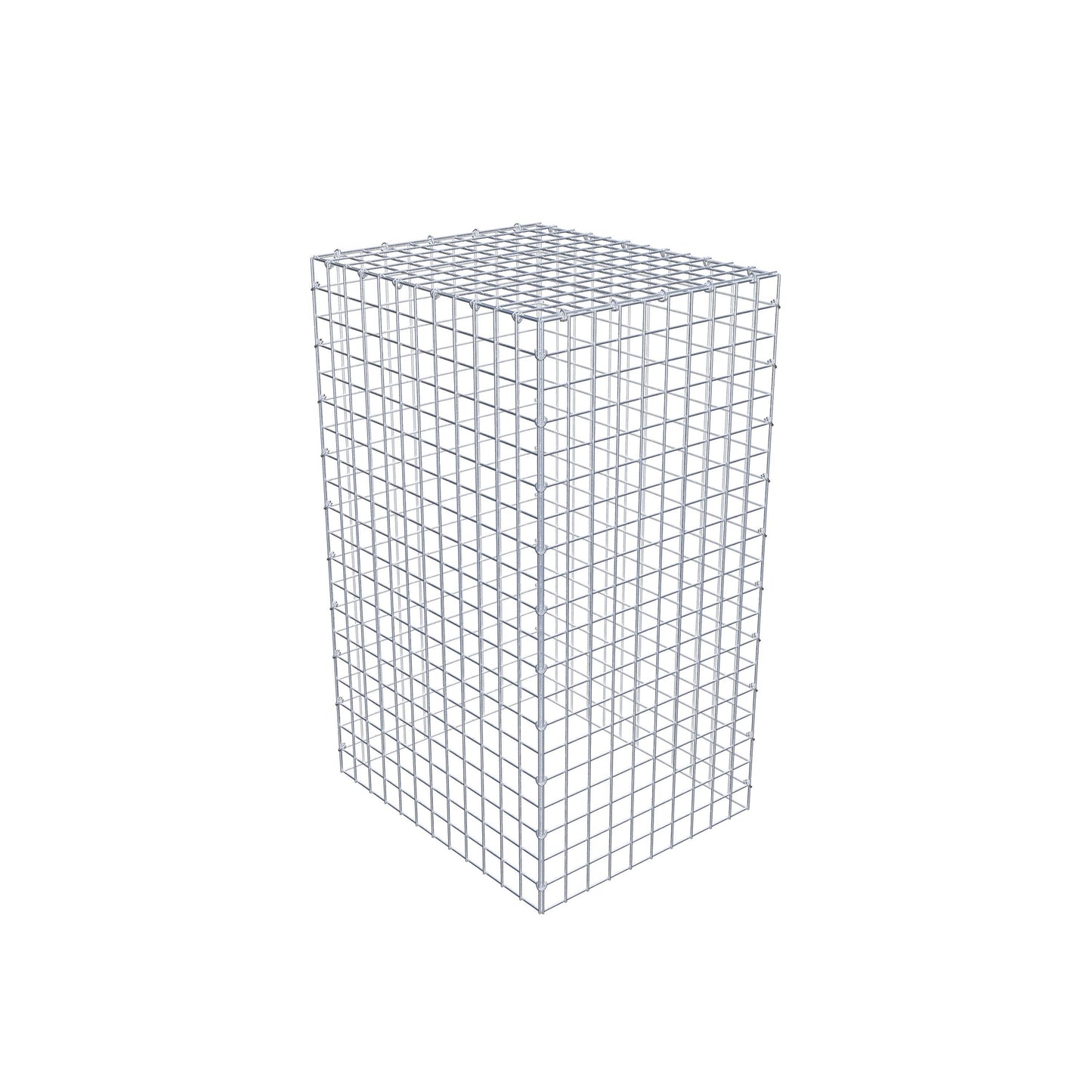 Gabbione aggiuntivo di tipo 3 100 cm x 60 cm x 50 cm (L x H x P), maglia 5 cm x 5 cm, anello a C