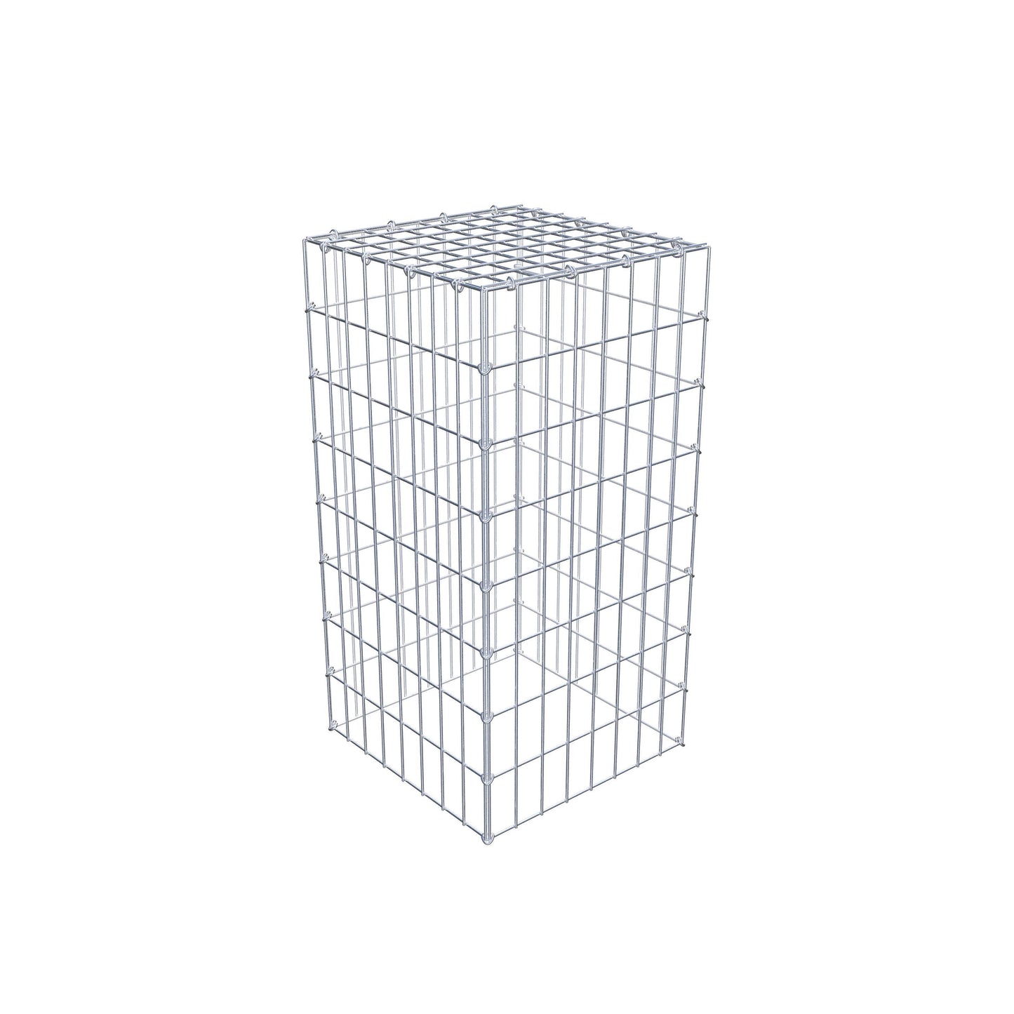 Gabião Tipo 3 80 cm x 40 cm x 40 cm (C x A x P), malhagem 5 cm x 10 cm, anel C