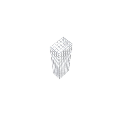 Gabião Tipo 4 100 cm x 20 cm x 30 cm (C x A x P), malhagem 5 cm x 5 cm, anel C