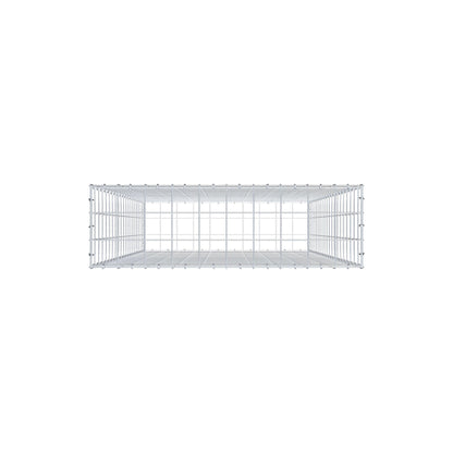 Gabião 200 cm x 100 cm x 30 cm (C x A x P), malhagem 10 cm x 10 cm, anel C
