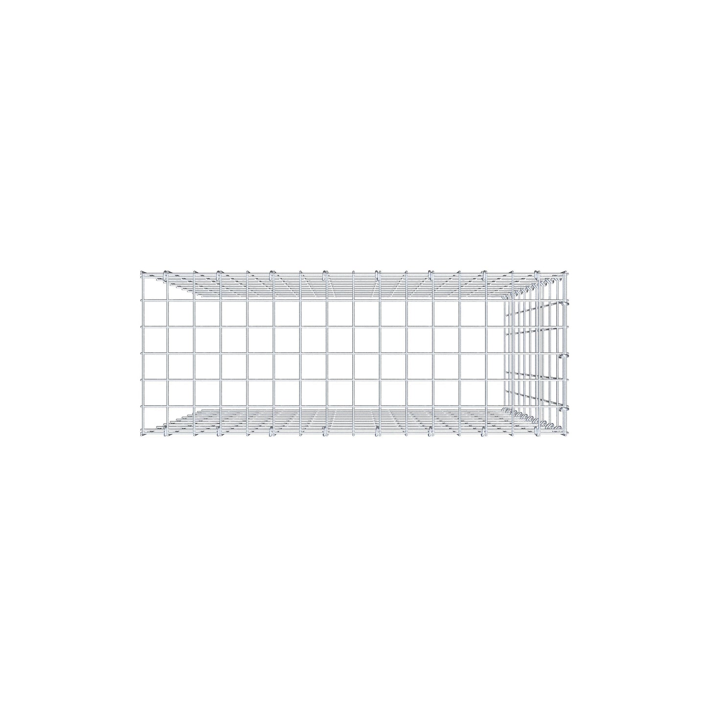 Anbaugabione Typ 4 100 cm x 80 cm x 30 cm (L x H x T), Maschenweite 5 cm x 10 cm, C-Ring