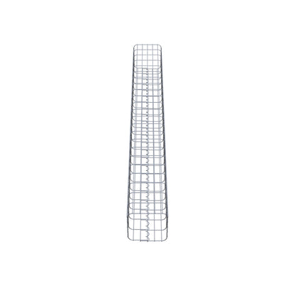 Gabionpelare vinkelrät 27 cm x 27 cm, 230 cm höjd, MW 5 cm x 10 cm