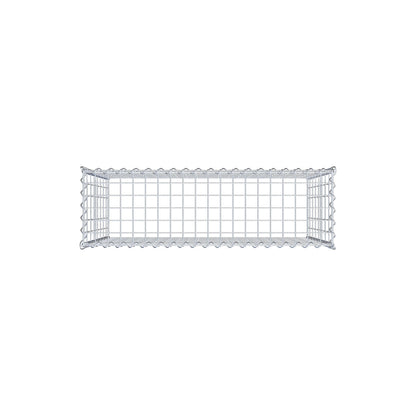 Gabião Tipo 3 100 cm x 80 cm x 30 cm (C x A x P), malhagem 5 cm x 10 cm, espiral