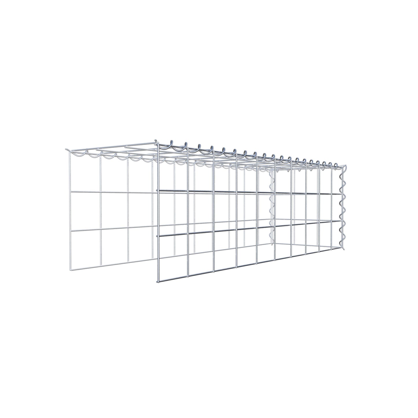 Gabião Tipo 4 100 cm x 30 cm x 30 cm (C x A x P), malhagem 10 cm x 10 cm, espiral