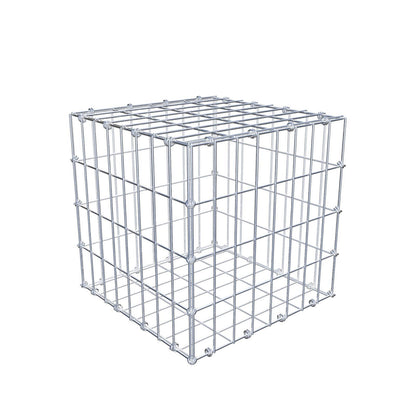 Gabião 40 cm x 40 cm x 40 cm (C x A x P), malhagem 5 x 10 cm, anel espiral