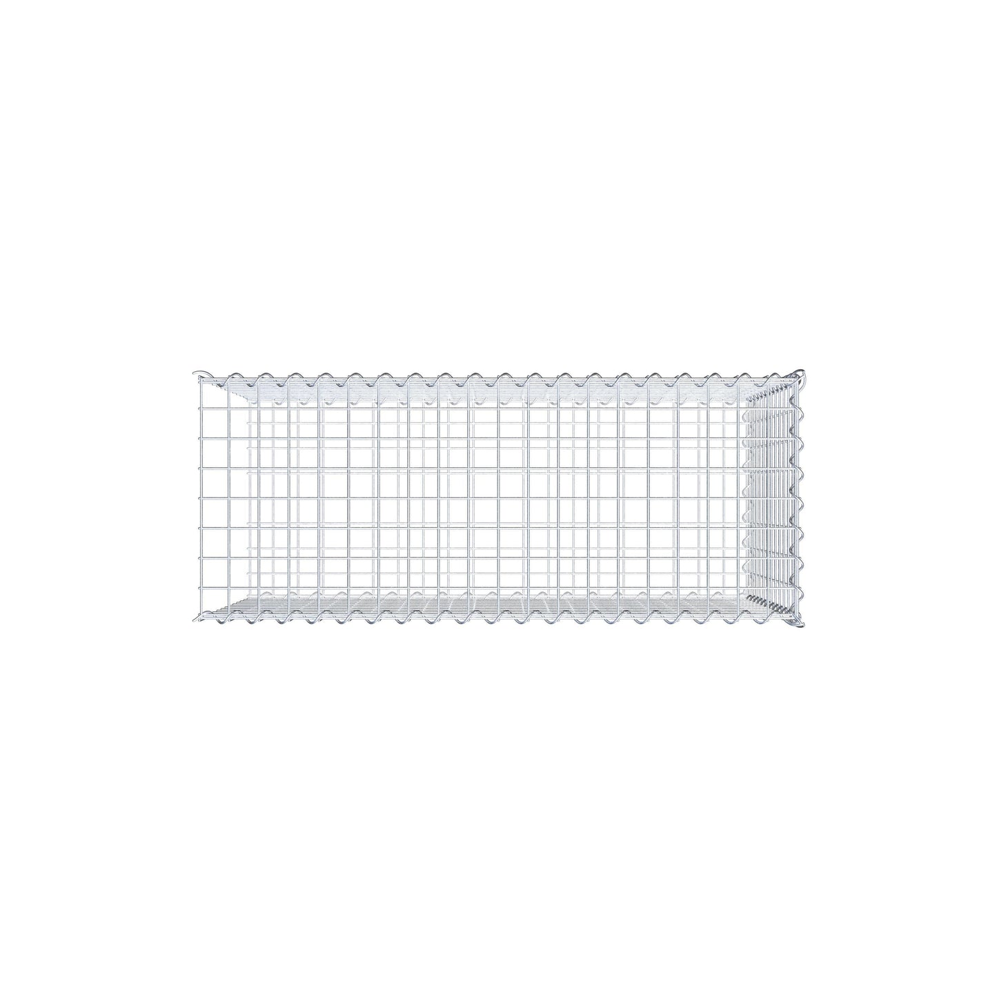 Anbaugabione Typ 2 100 cm x 60 cm x 40 cm (L x H x T), Maschenweite 5 cm x 5 cm, Spirale