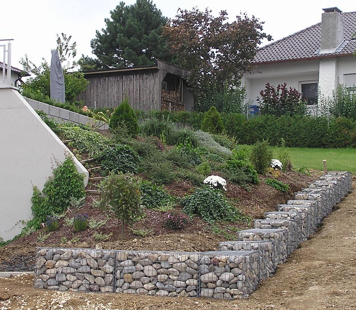 Set van 2 schanskorven 100 cm x 50 cm x 50 cm (L x H x D), maaswijdte 5 x 10 cm, spiraalvormig