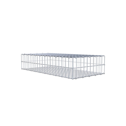 Gabião 100 cm x 20 cm x 50 cm (C x A x P), malhagem 5 cm x 10 cm, anel C