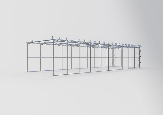 Gavión complementario tipo 4 100 cm x 20 cm x 30 cm (L x A x P), malla 10 cm x 10 cm, espiral