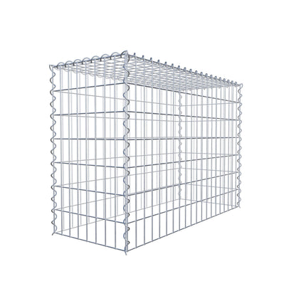 Grown-on gabion type 3 100 cm x 70 cm x 40 cm (L x H x D), mesh size 5 cm x 10 cm, spiral