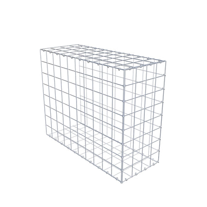 Monteret gabion type 2 100 cm x 80 cm x 40 cm (L x H x D), maskestørrelse 10 cm x 10 cm, C-ring