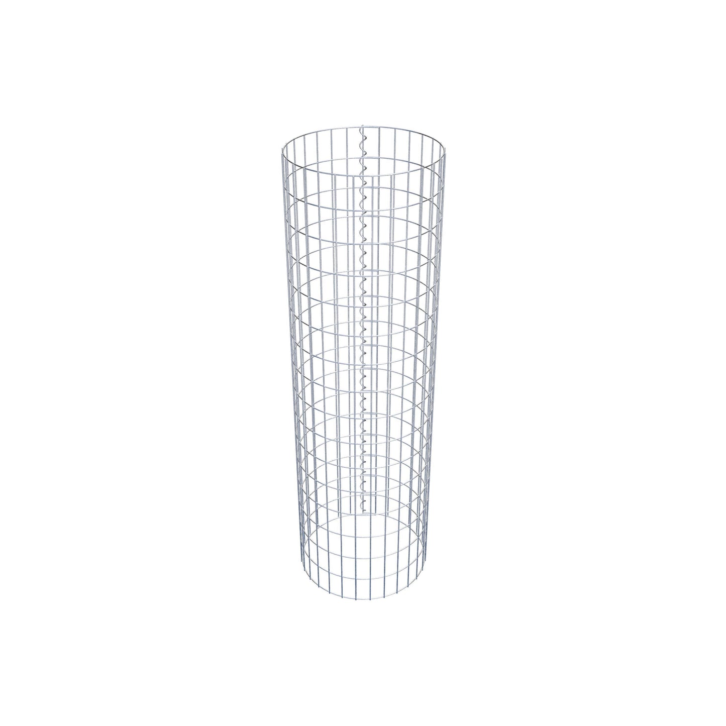 Columna de gaviones redonda 47 cm de diámetro, 160 cm de altura, malla 5 cm x 10 cm