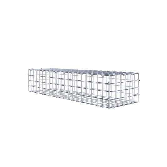 Gabione 100 cm x 20 cm x 30 cm (L x H x T), Maschenweite 5 x 5 cm, Spiralring