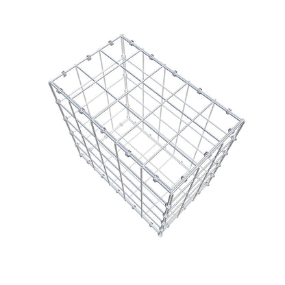 Gabbione 50 cm x 50 cm x 30 cm (L x H x P), maglia 10 x 10 cm, anello a spirale