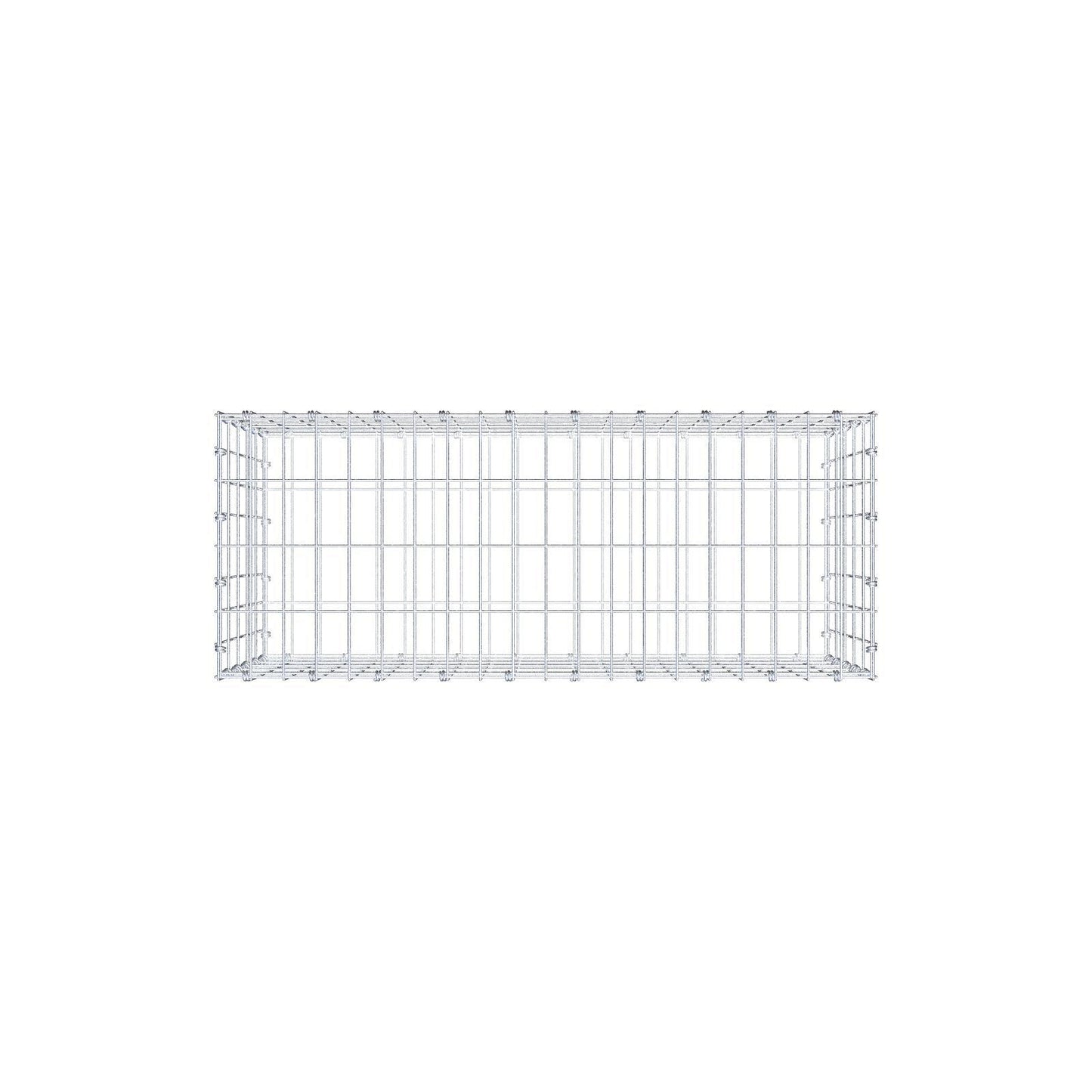 Schanskorf 100 cm x 50 cm x 40 cm (L x H x D), maaswijdte 5 x 10 cm, spiraalring