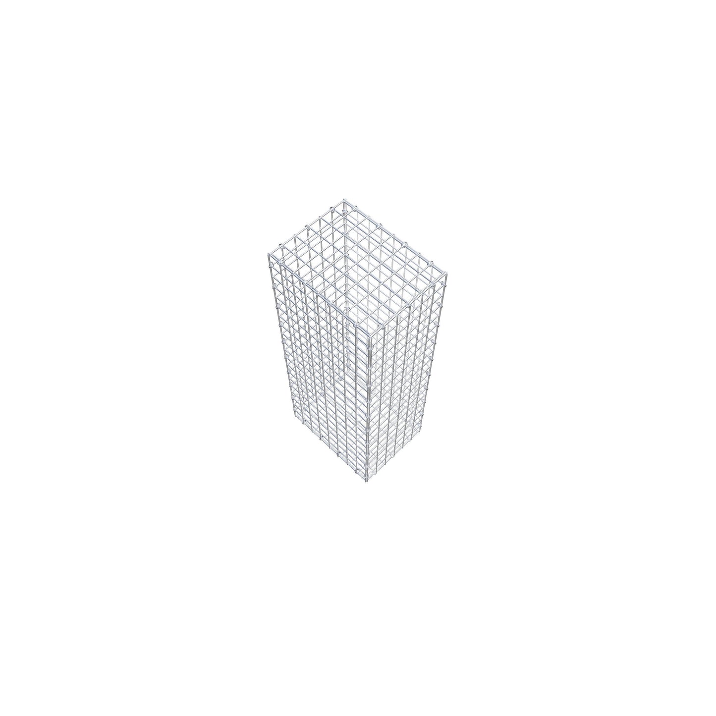 Gabion 100 cm x 40 cm x 30 cm (L x H x P), mailles 5 cm x 5 cm, anneau en C
