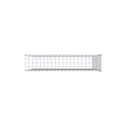 Gabbione aggiuntivo tipo 4 100 cm x 90 cm x 20 cm (L x H x P), dimensione maglia 5 cm x 5 cm, a spirale