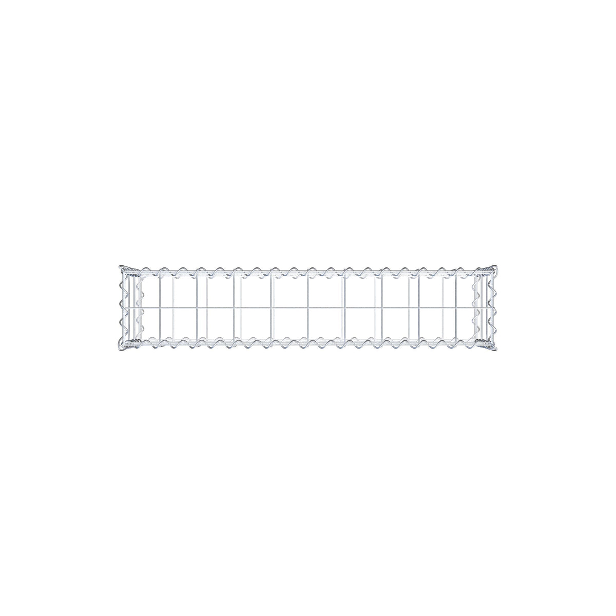 Gabion 100 cm x 30 cm x 20 cm (L x H x P), mailles 10 cm x 10 cm, spirale