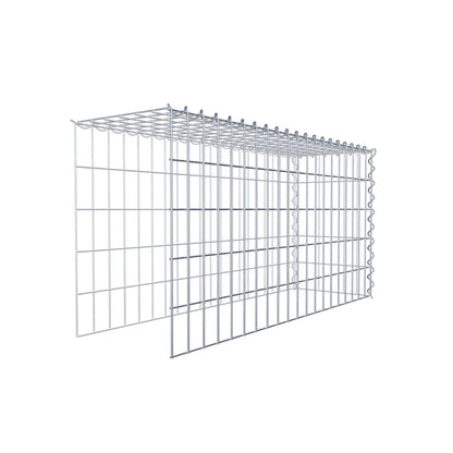 Opvokset gabion type 4 100 cm x 50 cm x 30 cm (L x H x D), maskestørrelse 5 cm x 10 cm, spiral