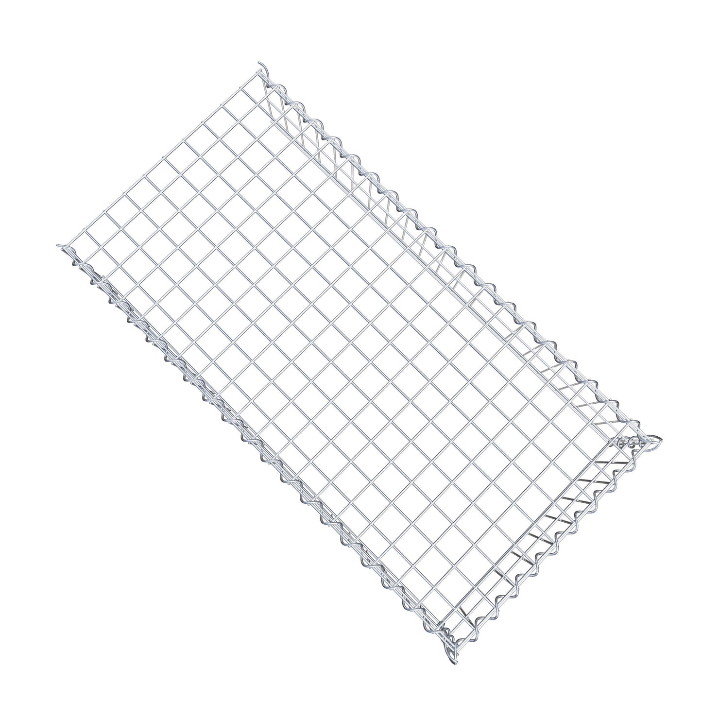 Gabião Tipo 4 100 cm x 20 cm x 50 cm (C x A x P), malhagem 5 cm x 10 cm, espiral