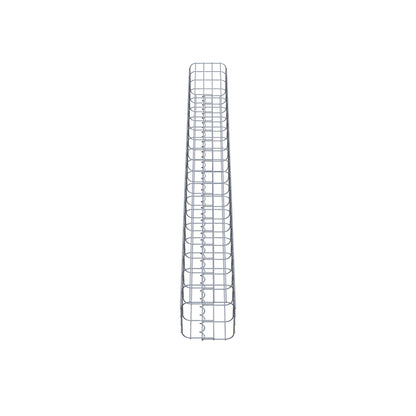 Columna rectangular de gaviones galvanizados en caliente, 22 cm x 22 cm, 200 cm de altura, MW 5 cm x 10 cm