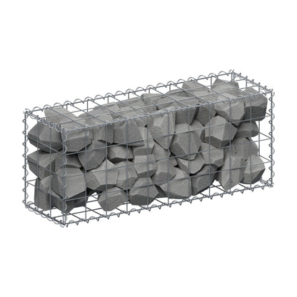 Gabion 100 cm x 40 cm x 30 cm (L x H x D), mesh size 10 cm x 10 cm, spiral
