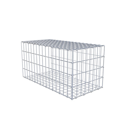 Gabião tipo 2 80 cm x 40 cm x 40 cm, malhagem 5 cm x 10 cm, anel C
