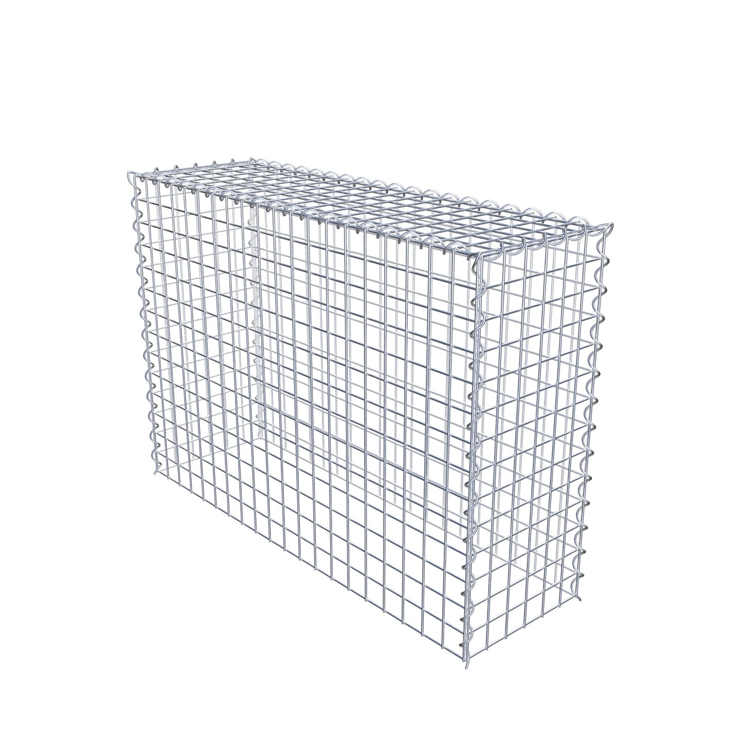 Gabion rapporté type 3 100 cm x 70 cm x 30 cm (L x H x P), mailles 5 cm x 5 cm, spirale