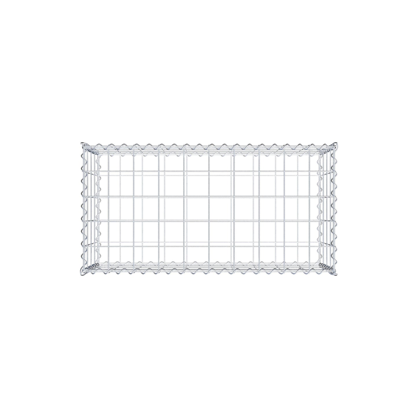 Gabião 100 cm x 40 cm x 50 cm (C x A x P), malhagem 10 cm x 10 cm, espiral