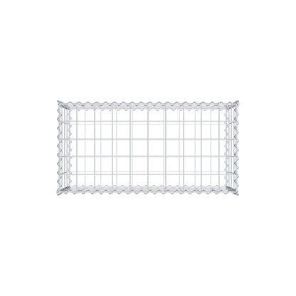 Gabião 100 cm x 40 cm x 50 cm (C x A x P), malhagem 10 cm x 10 cm, espiral