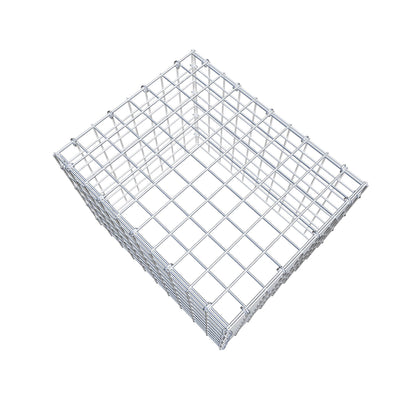 Monteret gabion type 3 50 cm x 40 cm x 40 cm (L x H x D), maskestørrelse 5 cm x 5 cm, C-ring
