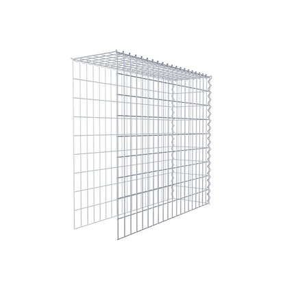 Gabião Tipo 4 100 cm x 90 cm x 30 cm (C x A x P), malhagem 5 cm x 10 cm, espiral