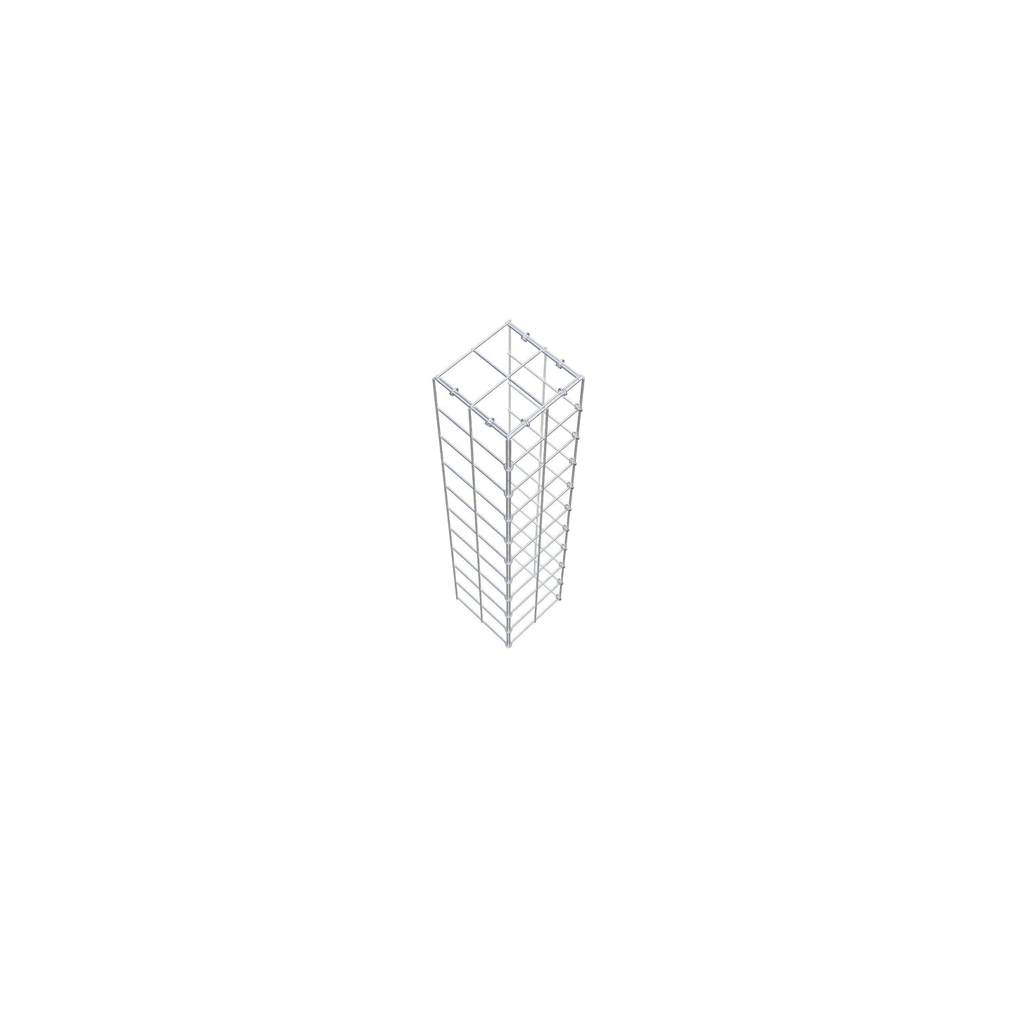 Gabião Tipo 4 100 cm x 20 cm x 20 cm (C x A x P), malhagem 10 cm x 10 cm, anel C