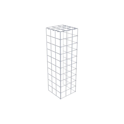 Monteret gabion type 4 100 cm x 30 cm x 30 cm (L x H x D), maskestørrelse 10 cm x 10 cm, C-ring
