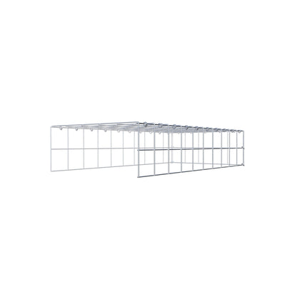 Gabião Tipo 4 100 cm x 20 cm x 50 cm (C x A x P), malhagem 10 cm x 10 cm, anel C
