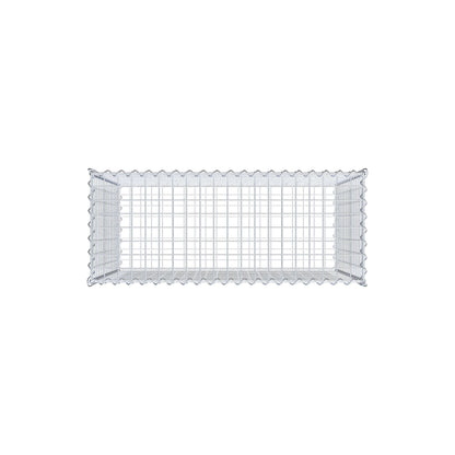 Gabion 100 cm x 80 cm x 40 cm (L x H x D), maskstorlek 5 cm x 5 cm, spiral