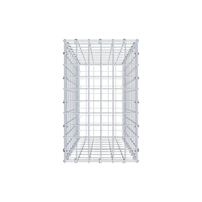 Gabion 100 cm x 30 cm x 50 cm (L x H x D), maskstorlek 5 cm x 10 cm, C-ring