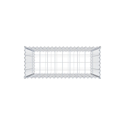 Gabbione 100 cm x 100 cm x 40 cm (L x H x P), maglia 10 cm x 10 cm, spirale
