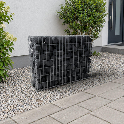 Gabbione 100 cm x 70 cm x 20 cm (L x H x P), maglia 5 cm x 10 cm, spirale