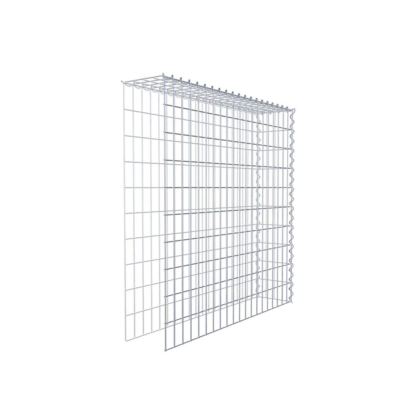Gabião tipo 4 100 cm x 100 cm x 20 cm (C x A x P), malhagem 5 cm x 10 cm, espiral