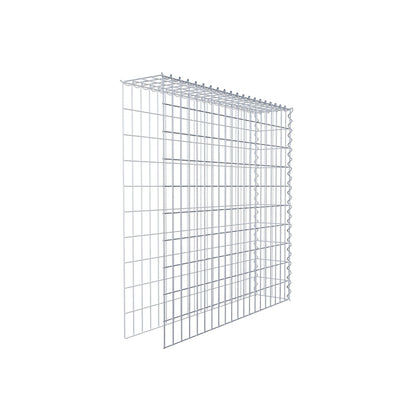 Gabião tipo 4 100 cm x 100 cm x 20 cm (C x A x P), malhagem 5 cm x 10 cm, espiral